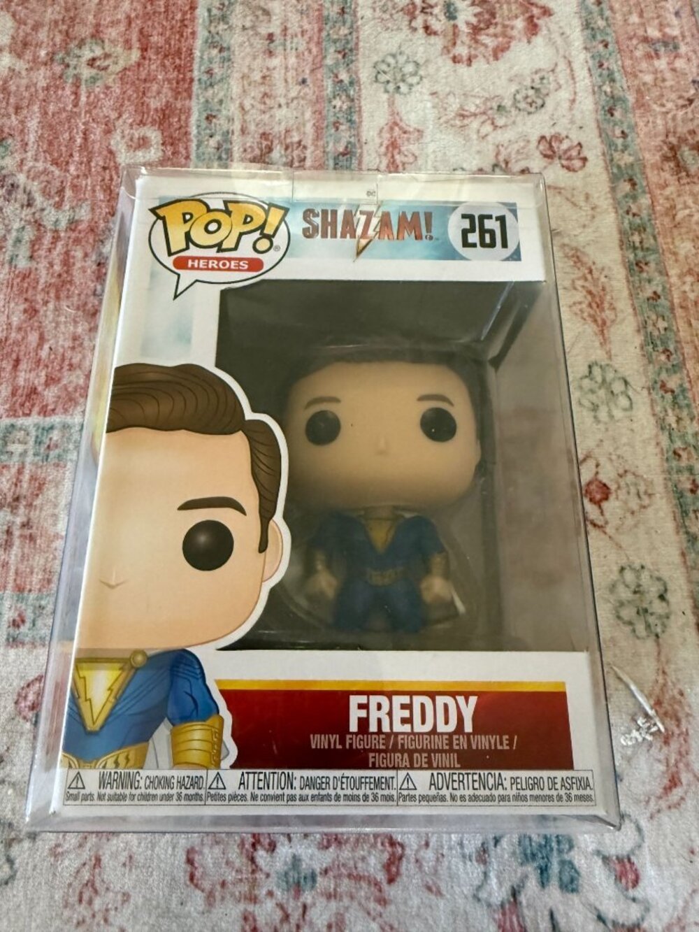 Funko Pop! Heroes Vinyl DC Universe Shazam Freddy #261 with Protective Case New!